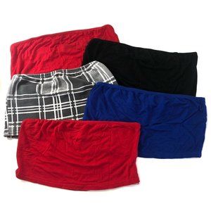 Bundle of 5 bandeau tops